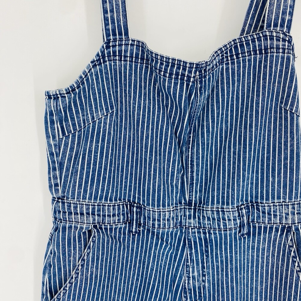 Universal Threads Wide Leg Pinstripe Jumpsuit Size 14 Cotton Stretch Tradecore - Picture 3 of 9